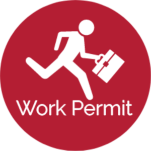 Work permission. Work permit. Armenia work permit. Permit to work logo.